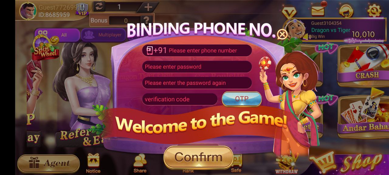 Rummy Ares Apk Account Create Process